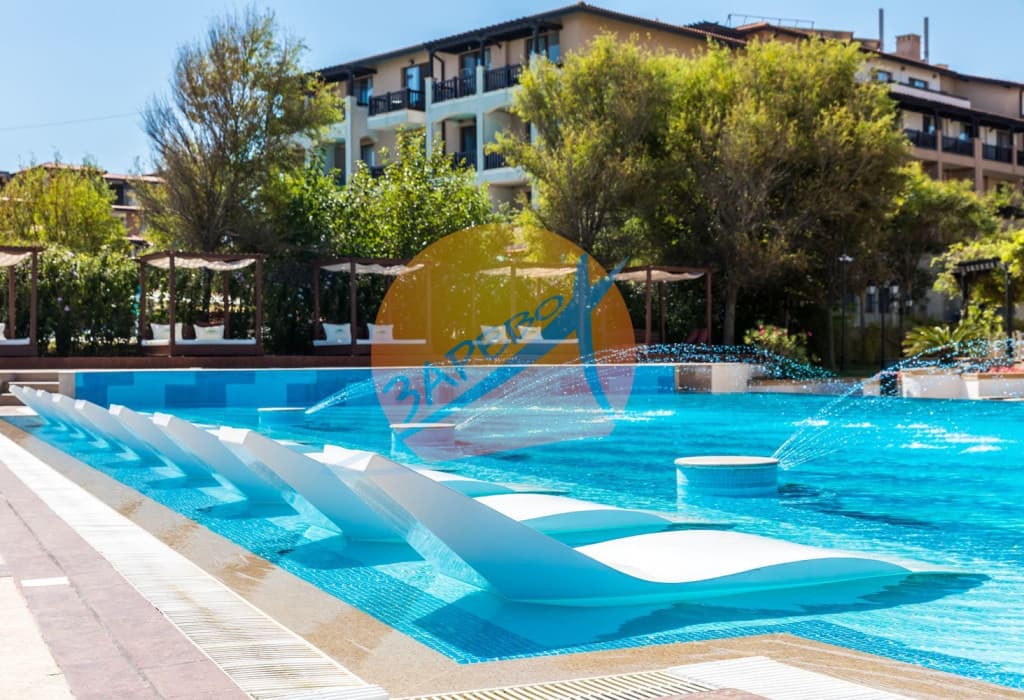 Лозенец,Оазис Бийч Клуб, обзаведен двустаен с гледка към Странджа, в Oasis Beach Club, Lozenets. 