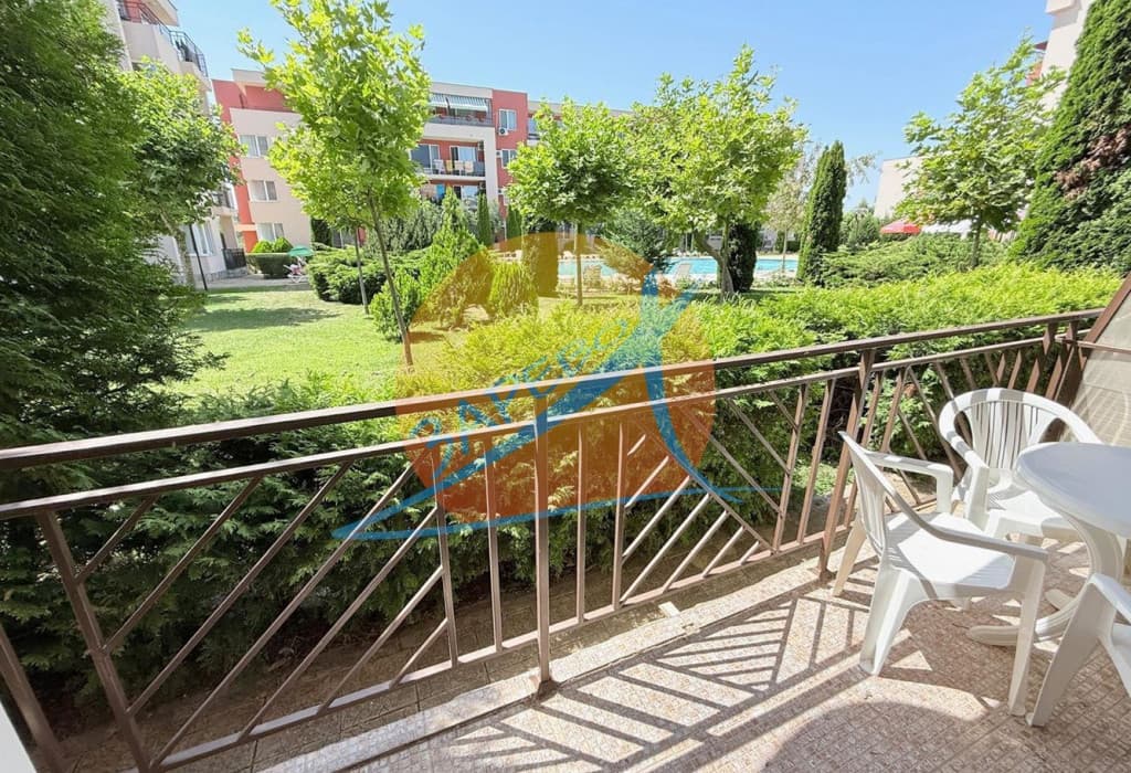  Слънчев бряг, обзаведено студио с гледка басейн на партер, Холидей Форт (Holiday Fort)