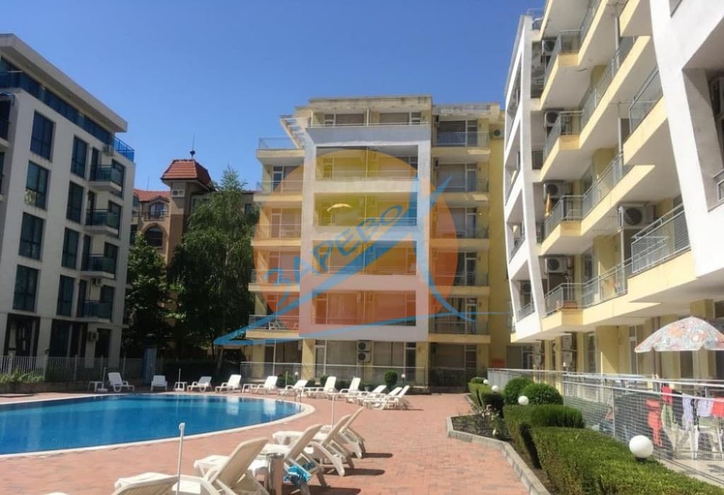 Слънчев бряг, обзаведено студио с гледка басейн, Сънсет бийч 2 (Sunset Beach 2)