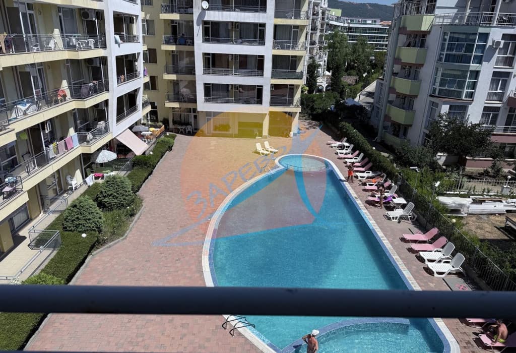 Слънчев бряг, обзаведено студио с гледка басейн, Сънсет бийч 2 (Sunset Beach 2)