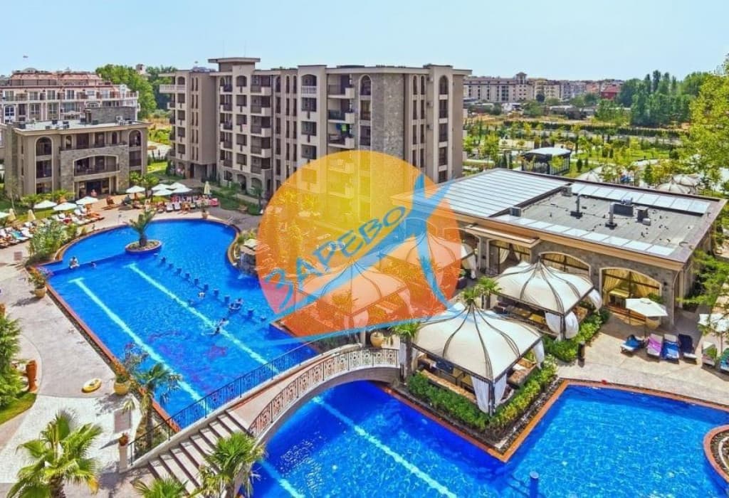 Слънчев бряг, добре обзаведено студио с гледка басейн, Каскадас 2 (Cascadas 2)