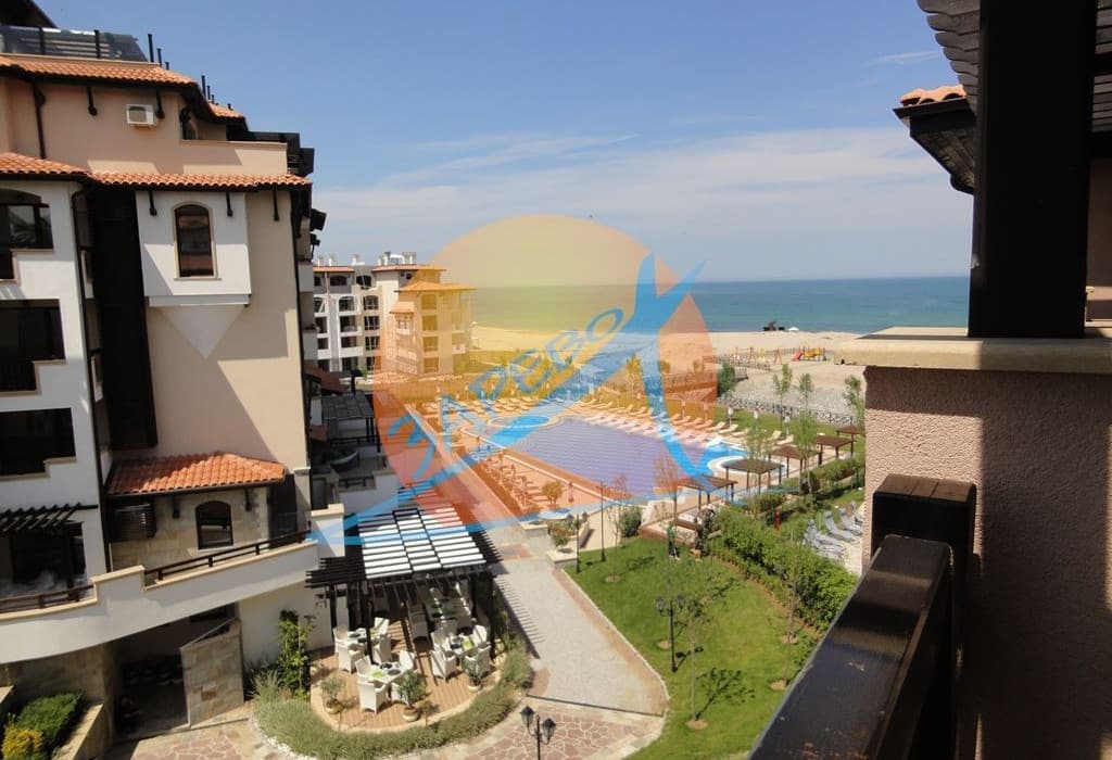 Лозенец, Оазис Бийч Клуб, тристаен обзаведен с гледка море в Oasis Beach Club, Lozenets