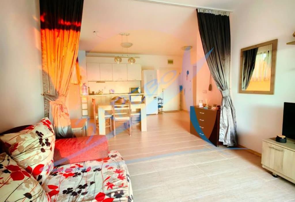 Созопол, Грийн лайф, обзаведен двустаен на партер с гледка море, 50 м от плажа