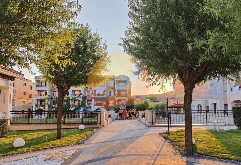 Созопол, Грийн лайф, обзаведен двустаен на партер с гледка море, 50 м от плажа