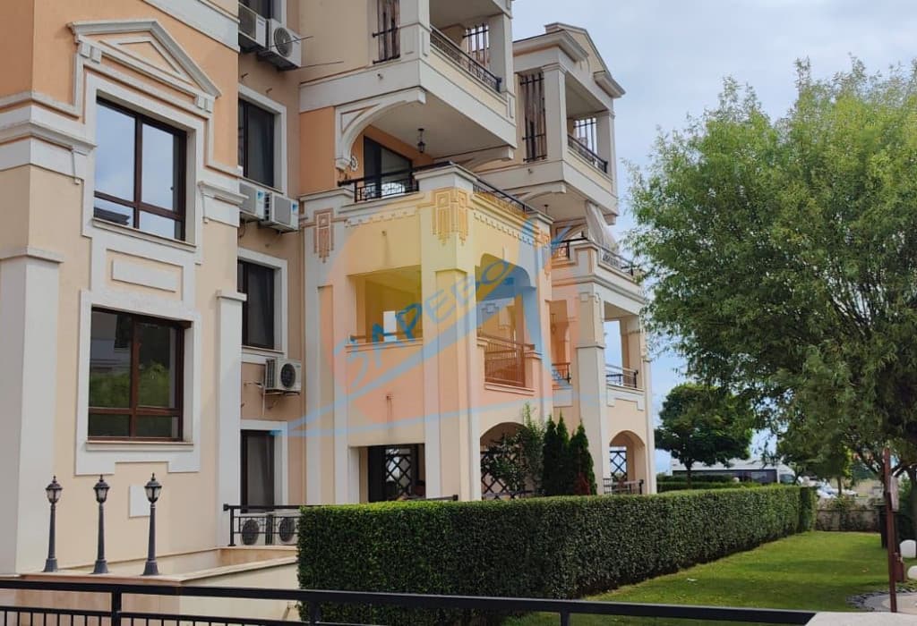 Созопол, Грийн лайф, обзаведен двустаен на партер с гледка море, 50 м от плажа