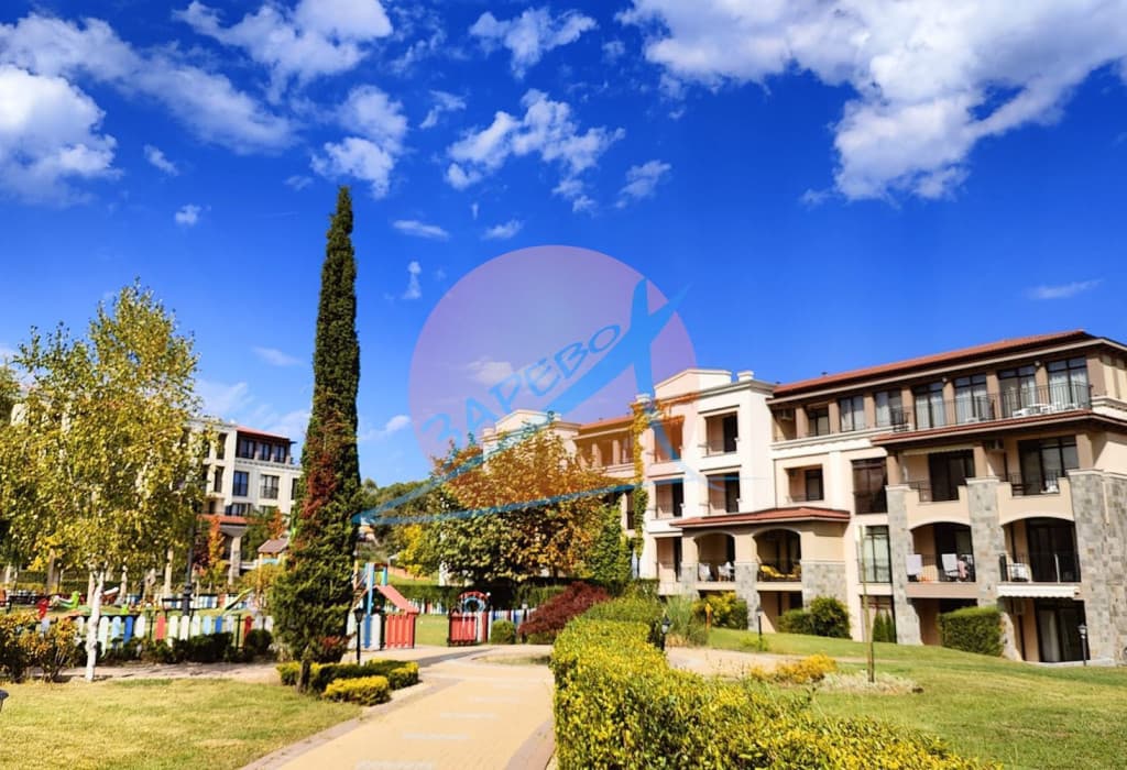 Созопол, Грийн лайф, обзаведен двустаен на партер с гледка море, 50 м от плажа