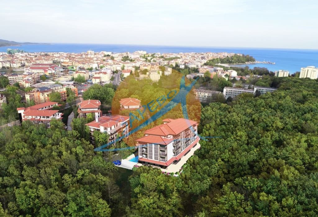  Приморско, обзаведено студио с гледка басейн, Грийн Парадайс V (Green Paradise V), Акт 16