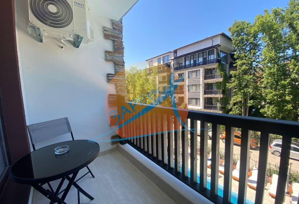  Приморско, обзаведено студио с гледка басейн, Грийн Парадайс V (Green Paradise V), Акт 16