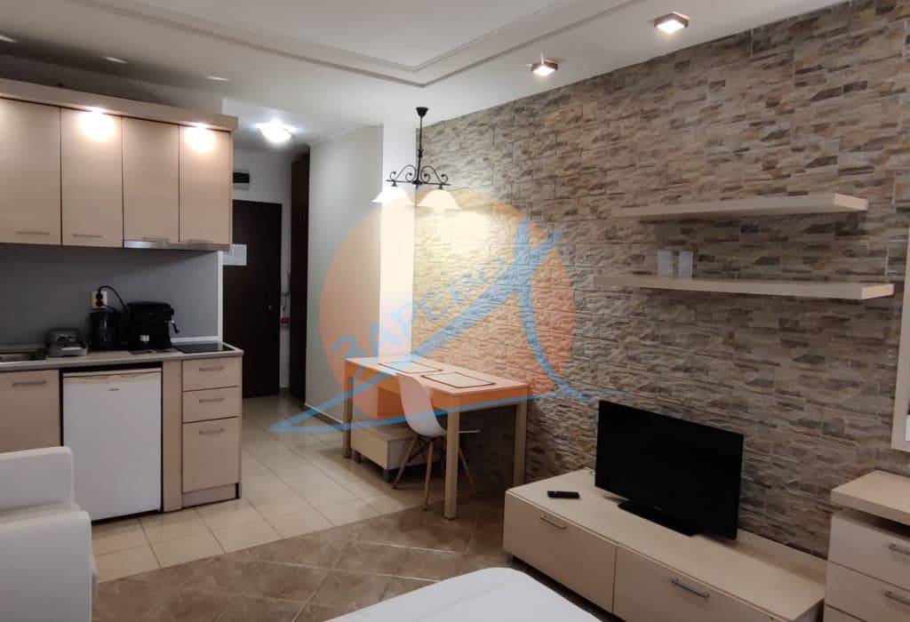 Green Life, Kavatsi, Sozopol. Под наем сезон 2025! Oбзаведено студио на партер с веранда, в Грийн Лайф Созопол - МИНИМУМ 7 Д