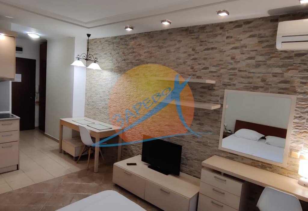 Green Life, Kavatsi, Sozopol. Под наем сезон 2025! Oбзаведено студио на партер с веранда, в Грийн Лайф Созопол - МИНИМУМ 7 Д