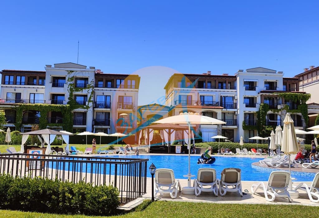 Green Life, Kavatsi, Sozopol. Под наем сезон 2025! Oбзаведено студио на партер с веранда, в Грийн Лайф Созопол - МИНИМУМ 7 Д