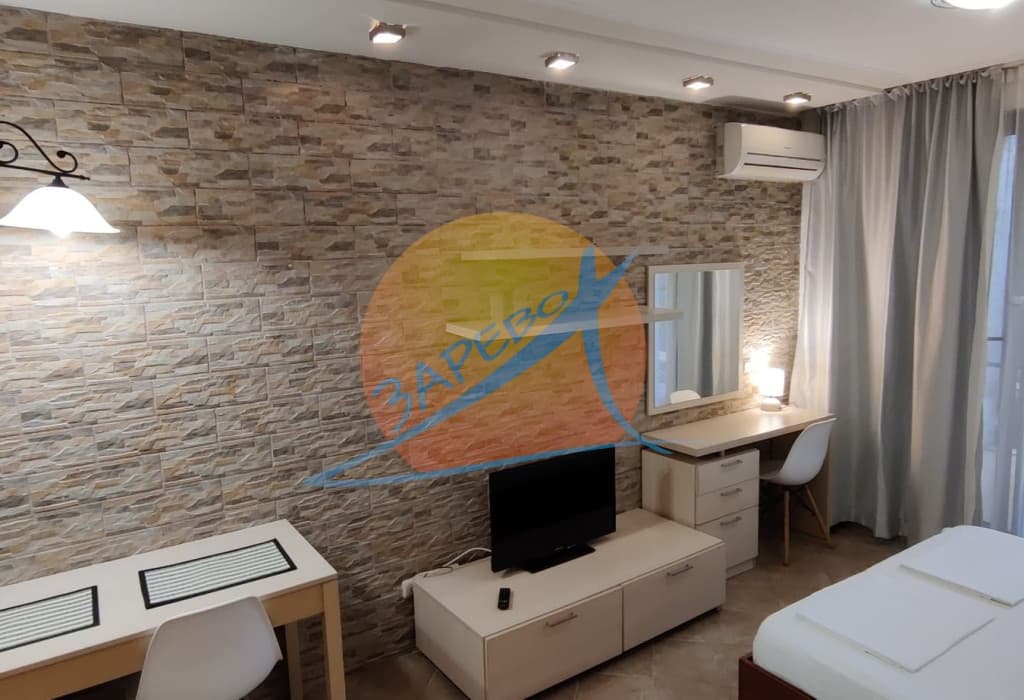 Green Life, Kavatsi, Sozopol. Под наем сезон 2025! Oбзаведено студио на партер с веранда, в Грийн Лайф Созопол - МИНИМУМ 7 Д