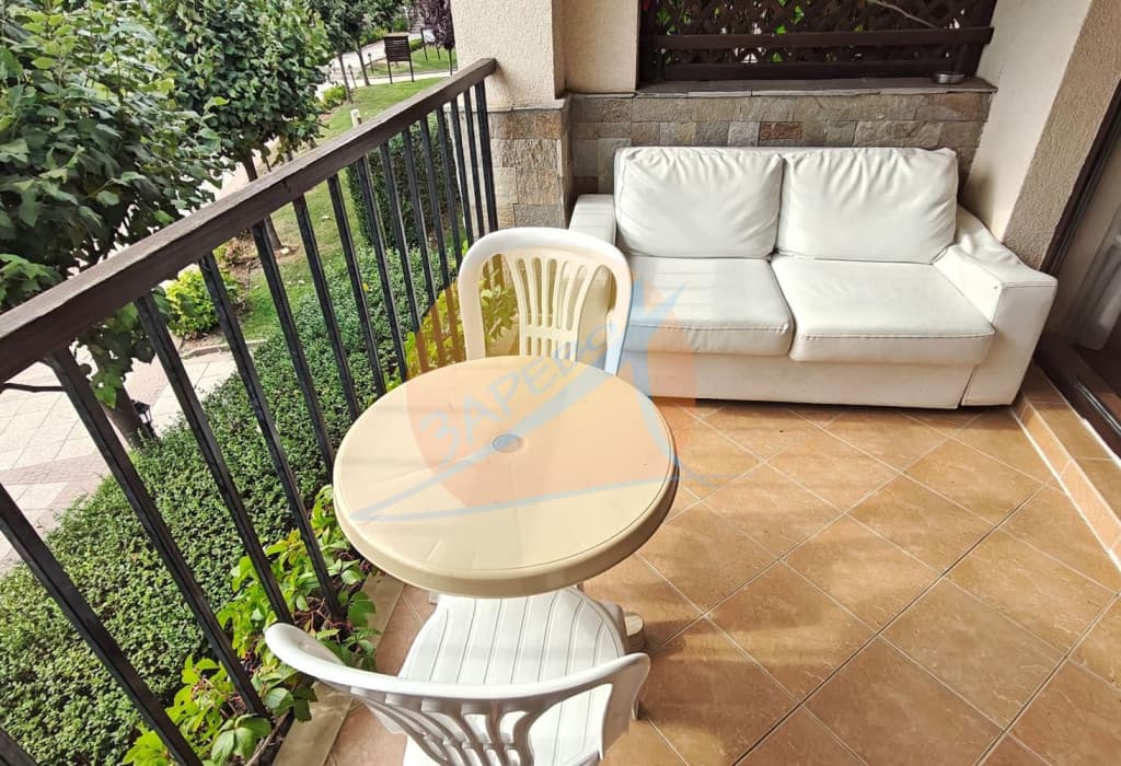 Созопол, Грийн лайф, обзаведено студио с голяма веранда, готови документи!