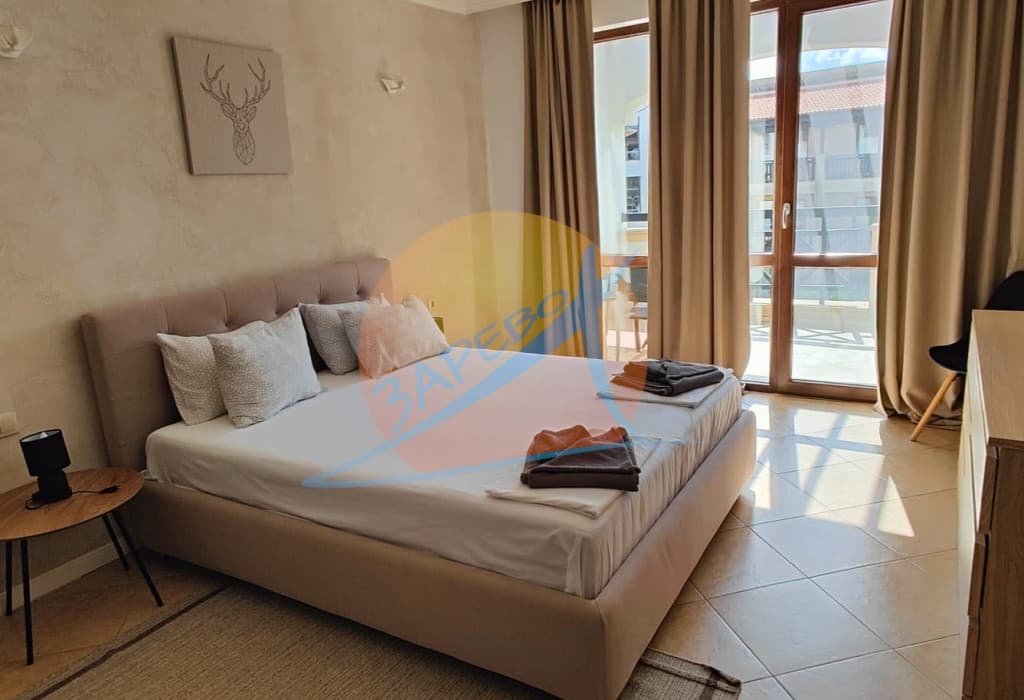 Лозенец, Оазис Бийч Клуб, двустаен обзаведен с прекрасна гледка градина и море, Oasis Beach Club, Lozenets.