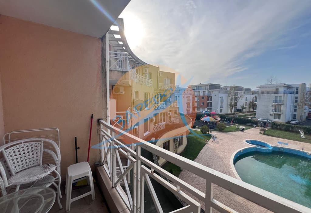 Слънчев бряг, обзаведен двустаен апартамент с гледка басейн, Съни дей 3 (Sunny day 3)