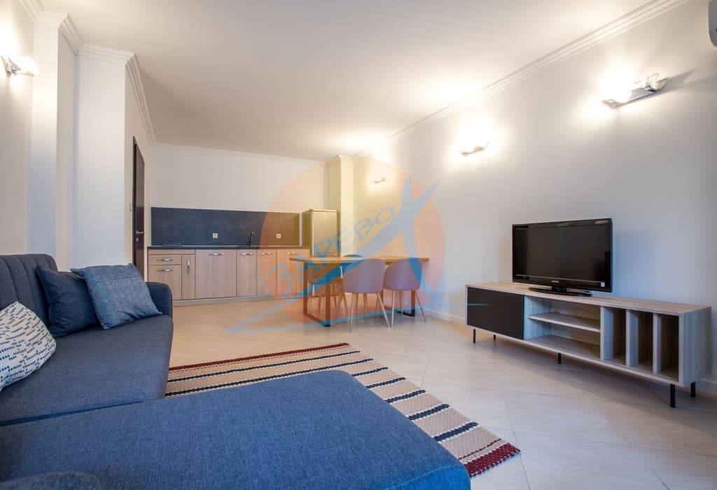 Лозенец, Оазис Бийч Клуб, обзаведен двустаен на партер, с голяма веранда с гледка море и градина, Oasis Beach Club, Lozenets