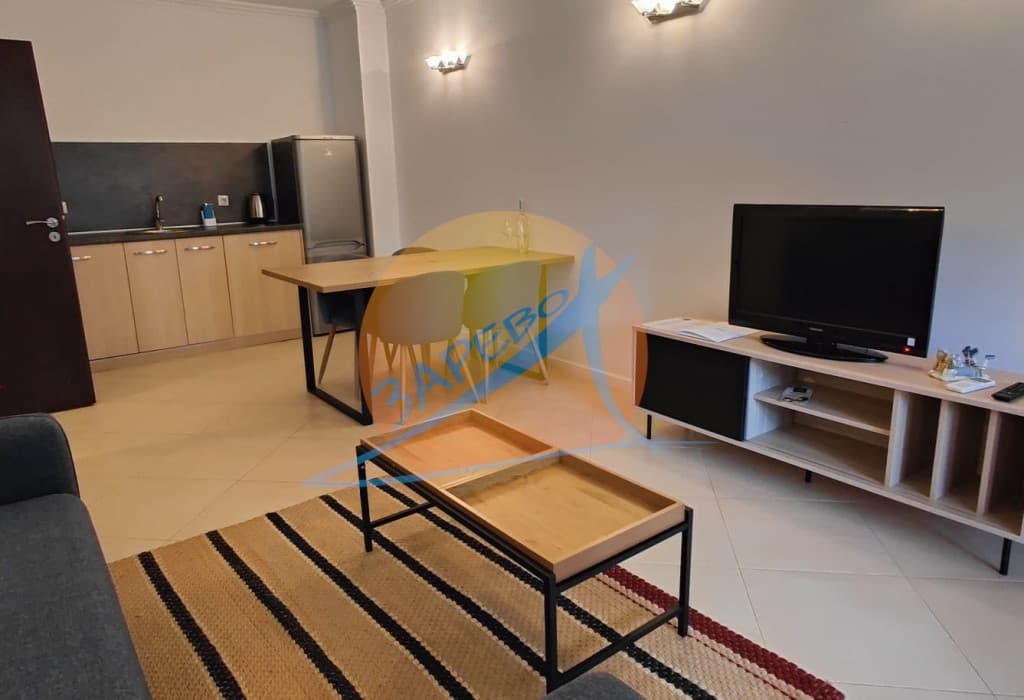 Лозенец, Оазис Бийч Клуб, обзаведен двустаен на партер, с голяма веранда с гледка море и градина, Oasis Beach Club, Lozenets