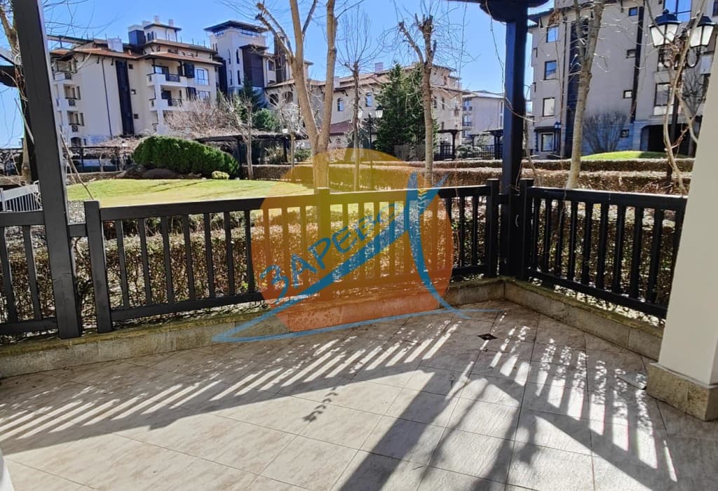 Лозенец, Оазис Бийч Клуб, обзаведен двустаен на партер, с голяма веранда с гледка море и градина, Oasis Beach Club, Lozenets