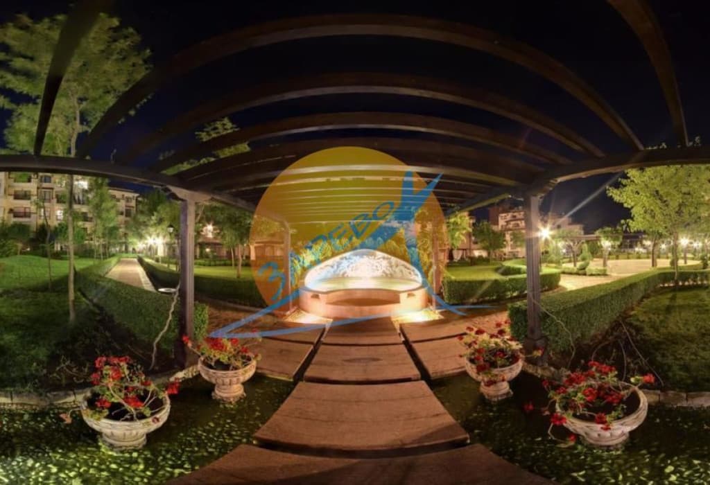 Лозенец, Оазис Бийч Клуб, обзаведен двустаен на партер, с голяма веранда с гледка море и градина, Oasis Beach Club, Lozenets