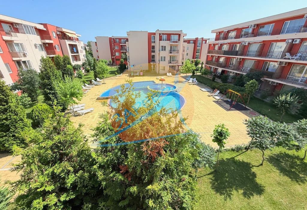  Слънчев бряг, обзаведено студио с гледка басейн, Холидей Форт (Holiday Fort)