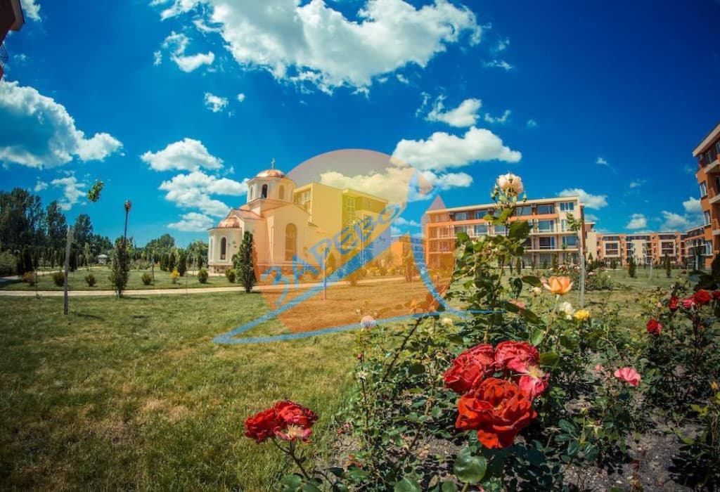  Слънчев бряг, обзаведено студио с гледка басейн, Холидей Форт (Holiday Fort)