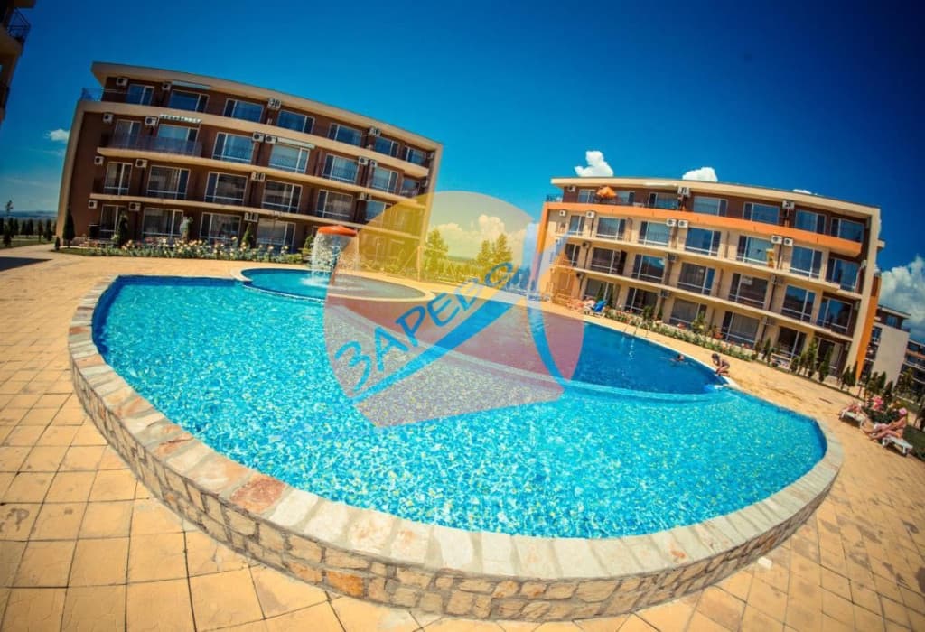  Слънчев бряг, обзаведено студио с гледка басейн, Холидей Форт (Holiday Fort)