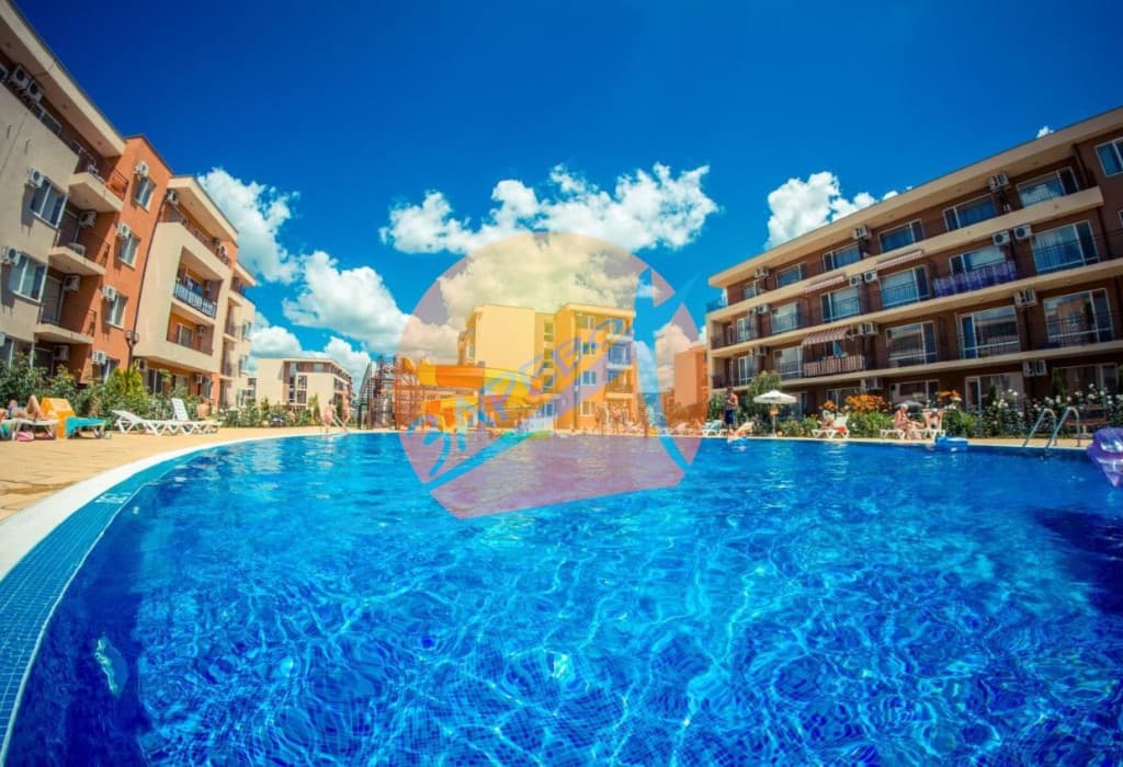  Слънчев бряг, обзаведено студио с гледка басейн, Холидей Форт (Holiday Fort)