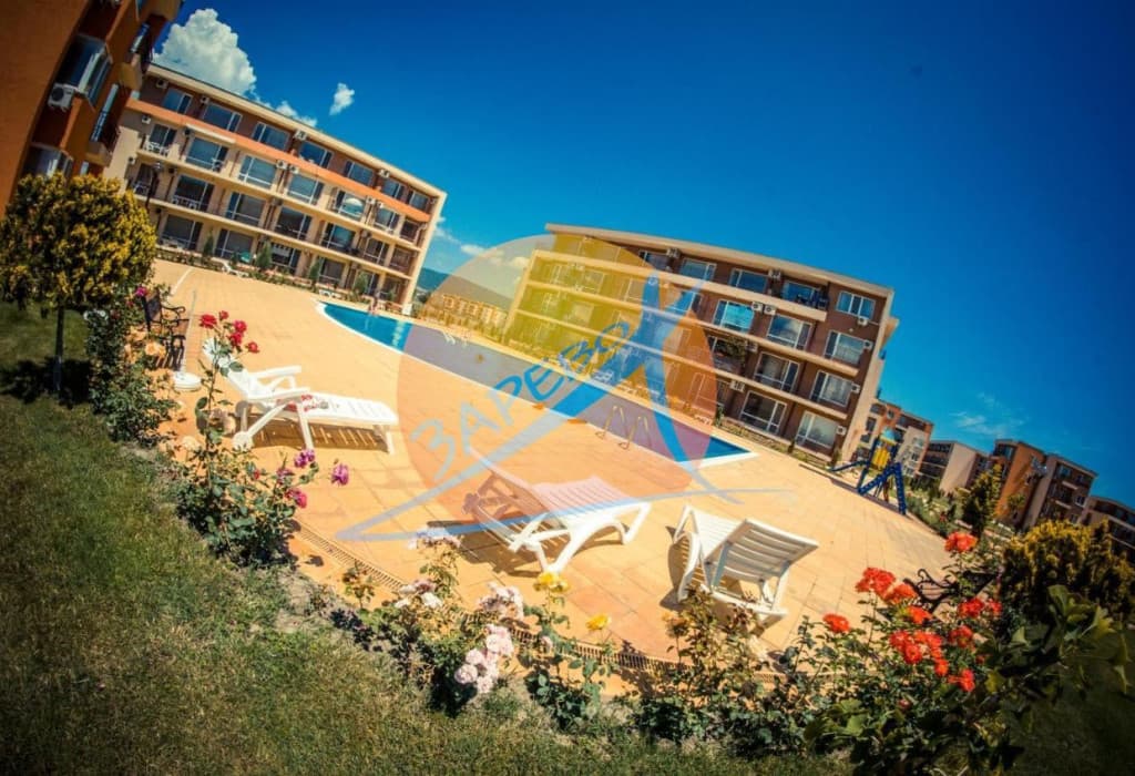  Слънчев бряг, обзаведено студио с гледка басейн, Холидей Форт (Holiday Fort)