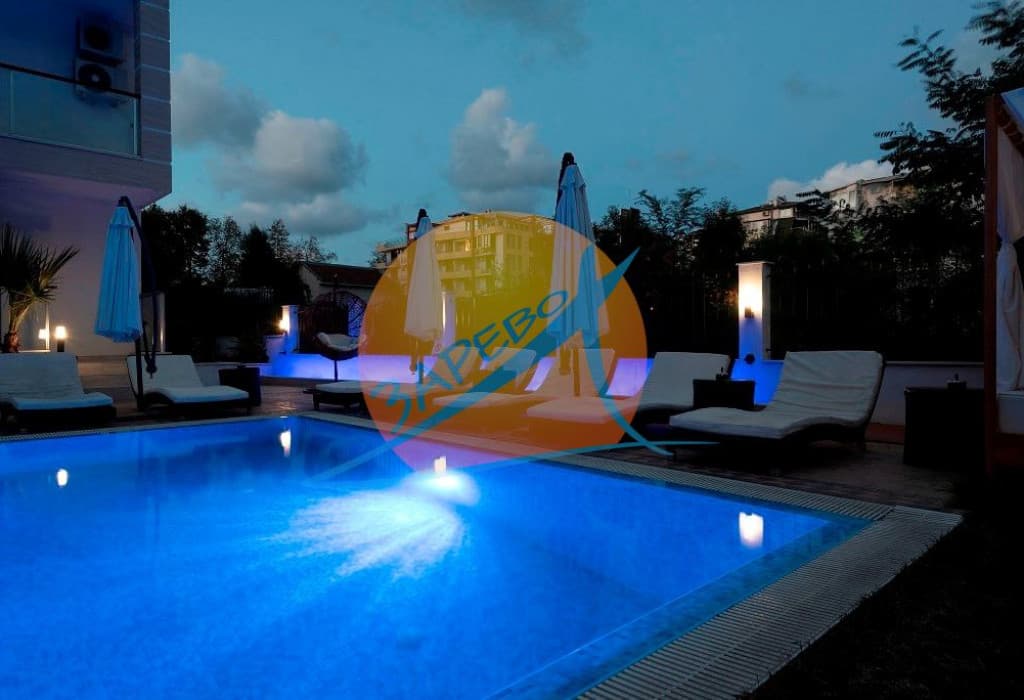 Приморско, първа линия, луксозен двустаен с гледка море, бутиков комплекс Грийн Парадайс Делукс (Green Paradise Deluxe)