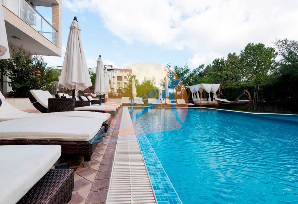 Приморско, първа линия, луксозен двустаен с гледка море, бутиков комплекс Грийн Парадайс Делукс (Green Paradise Deluxe)