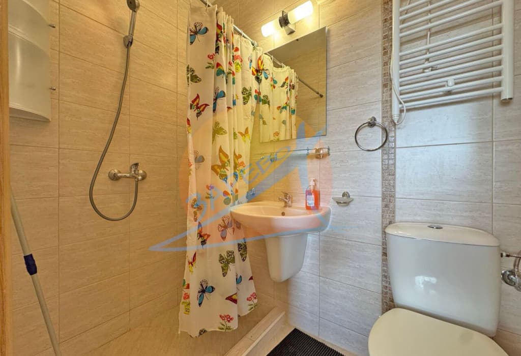 Слънчев бряг, Какао бийч, обзаведен тристаен с гледка басейн, Месембрия Палас (Messembria Palace)