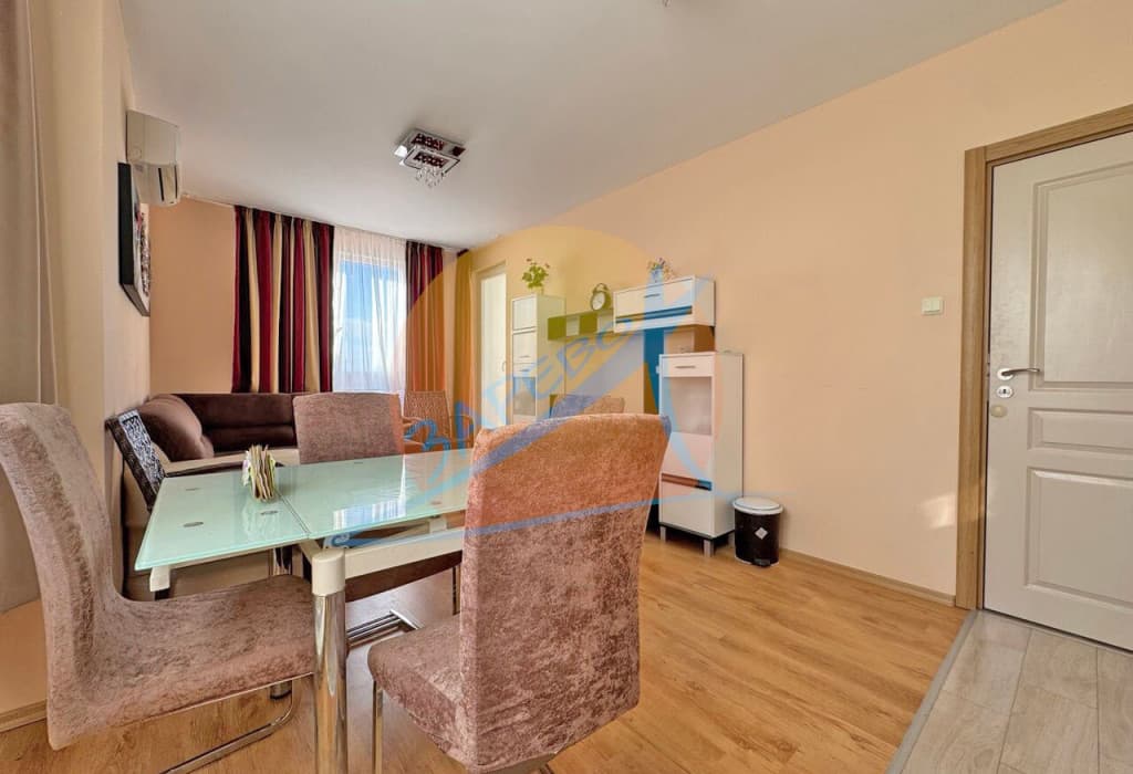 Слънчев бряг, Какао бийч, обзаведен тристаен с гледка басейн, Месембрия Палас (Messembria Palace)