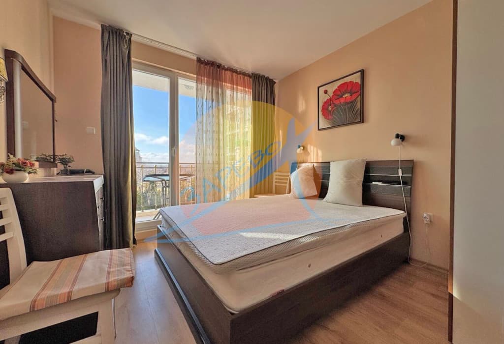 Слънчев бряг, Какао бийч, обзаведен тристаен с гледка басейн, Месембрия Палас (Messembria Palace)