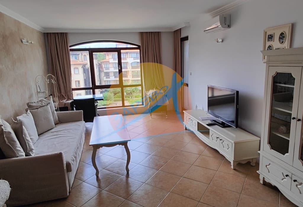 Лозенец, Оазис Бийч Клуб, двустаен обзаведен апартамент с прекрасна гледка градина, Oasis Beach Club, Lozenets.