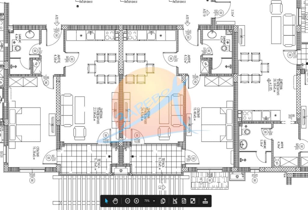 Лозенец, Оазис Бийч Клуб, двустаен обзаведен с гледка градина и море в Oasis Beach Club, Lozenets
