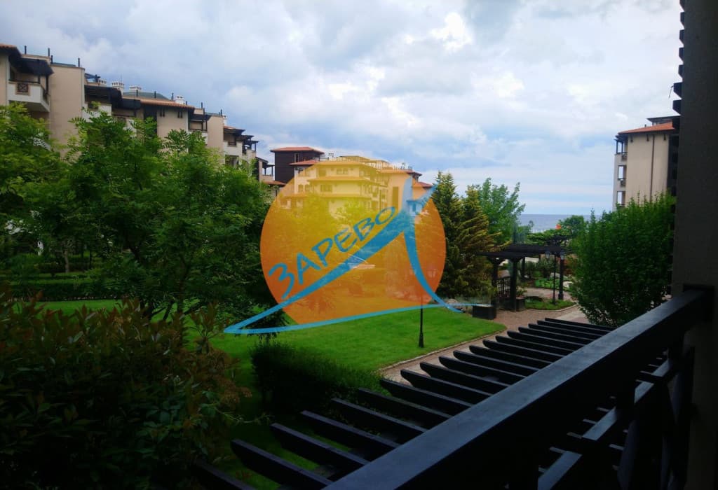 Лозенец, Оазис Бийч Клуб, двустаен обзаведен с гледка градина и море в Oasis Beach Club, Lozenets