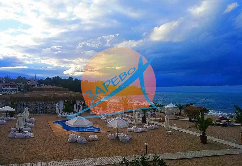 Лозенец, Оазис Бийч Клуб, двустаен обзаведен с гледка градина и море в Oasis Beach Club, Lozenets