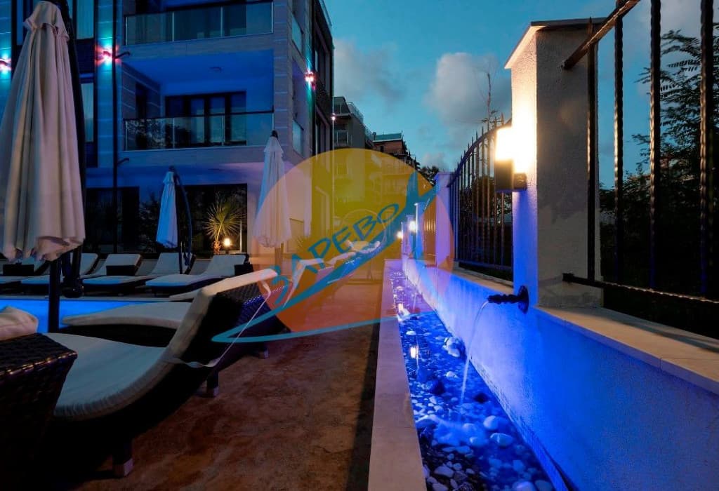 Приморско, първа линия, луксозен двустаен, бутиков комплекс Грийн Парадайс Делукс (Green Paradise Deluxe)