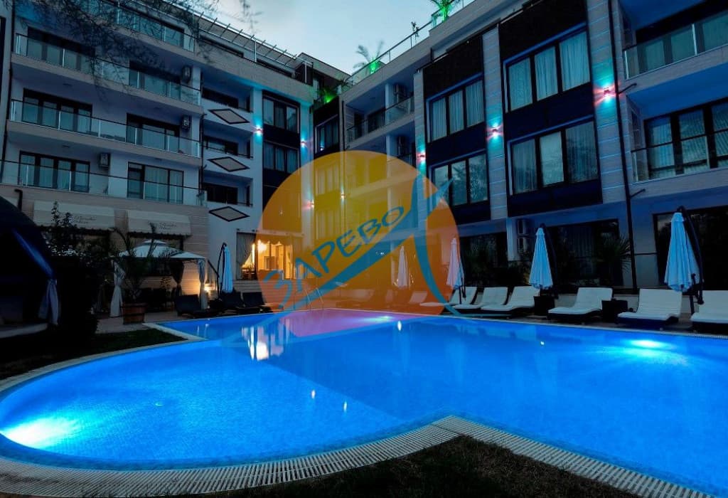 Приморско, първа линия, луксозен двустаен, бутиков комплекс Грийн Парадайс Делукс (Green Paradise Deluxe)