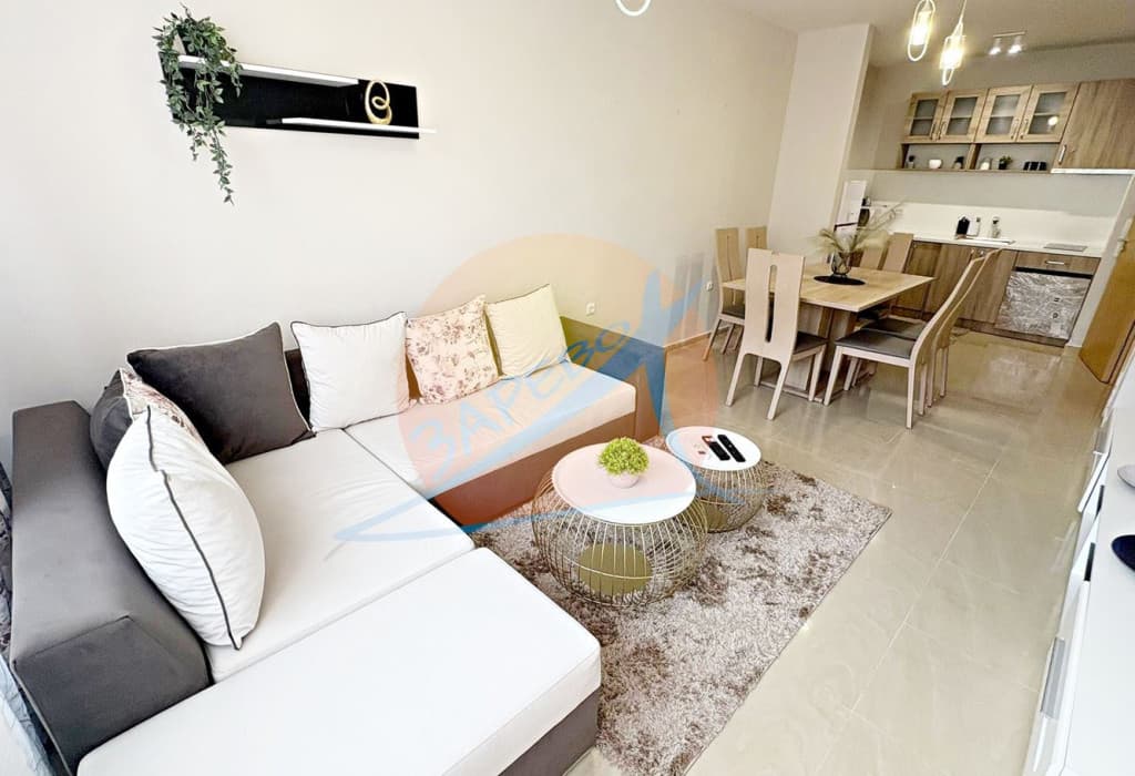 Слънчев бряг, двустаен обзаведен с гледка басейн, Акт 16, битов ток, комплекс Sun Flower (Сън Флаур)