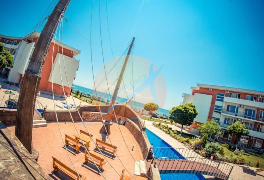  Елените, първа линия, обзаведен двустаен с прекрасна гледка море, Привилидж Форт Бийч (Privilege Fort Beach)