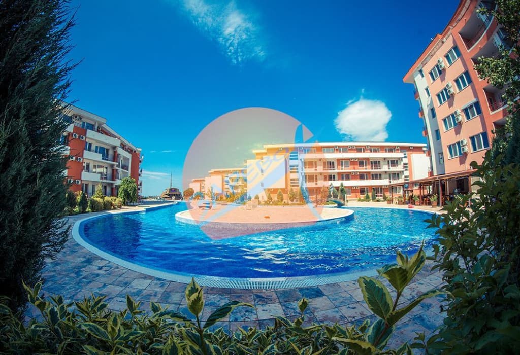  Елените, първа линия, обзаведен двустаен с прекрасна гледка море, Привилидж Форт Бийч (Privilege Fort Beach)