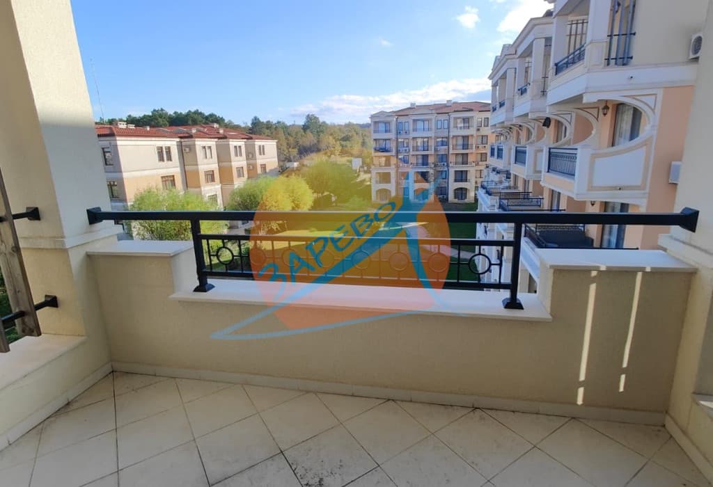 Созопол, Грийн лайф Ризорт, южен обзаведен двустаен с голяма лоджия и гледка, Парадайс Гардънс 2