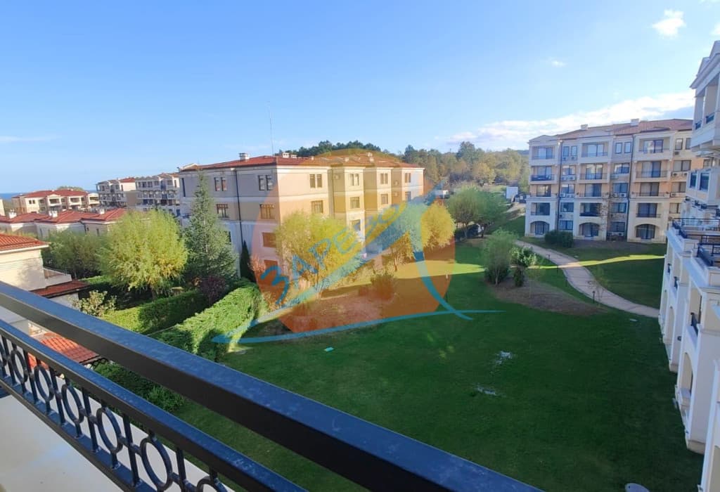 Созопол, Грийн лайф Ризорт, южен обзаведен двустаен с голяма лоджия и гледка, Парадайс Гардънс 2