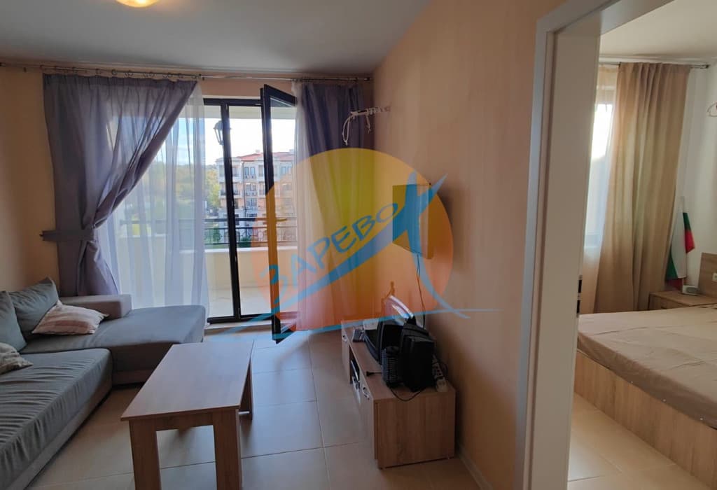 Созопол, Грийн лайф Ризорт, южен обзаведен двустаен с голяма лоджия и гледка, Парадайс Гардънс 2