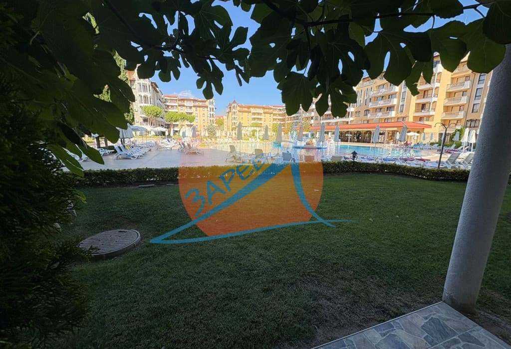 Слънчев бряг, обзаведен двустаен на партер в Роял Сън (Royal Sun)