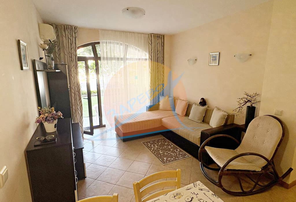 Слънчев бряг, обзаведен двустаен на партер в Роял Сън (Royal Sun)