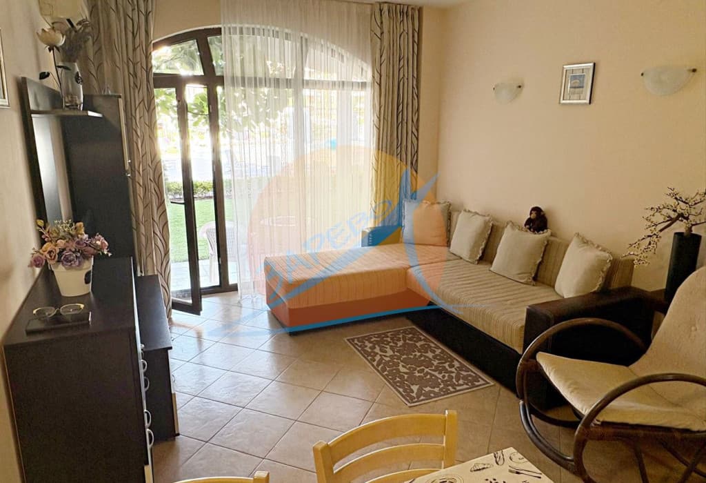 Слънчев бряг, обзаведен двустаен на партер в Роял Сън (Royal Sun)