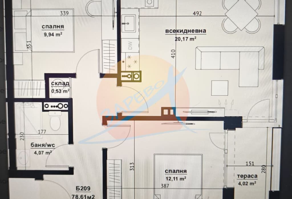Бургас, Хоризонт до Кауфланд, тристаен в строеж, директно от строител, СМОКИНИТЕ 4–Deluxe Residence, Fitness & Spa
