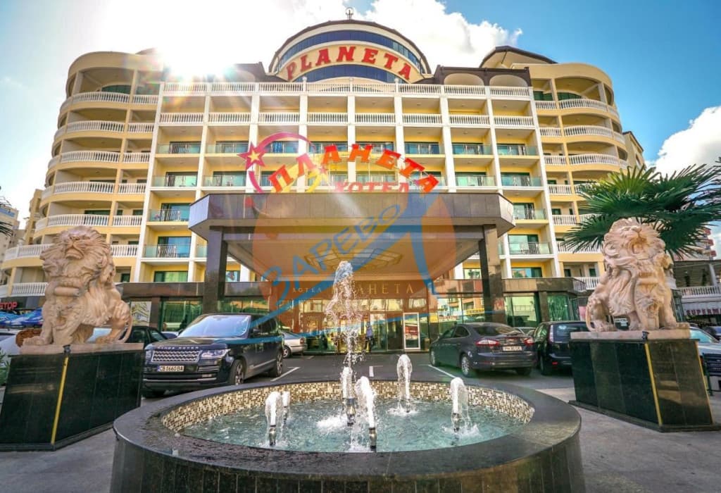 Слънчев бряг, обзаведено студио, 50 метра от плажа, целогодишен комплекс, ниска такса, Планета (Planeta)